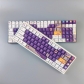 Little Astronaut 104+33/38/40 PBT Dye-subbed Full Keycaps Cherry Profile Compatible with Mechanical Keyboard GK61 64 68 87 104 108